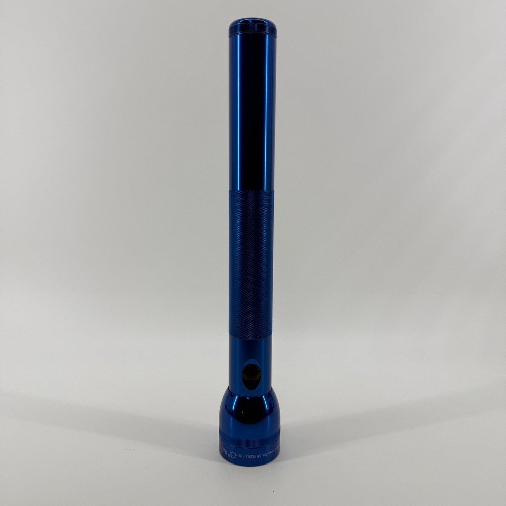 Maglite 4D Cell Flashlight Blue Aluminum Heavy Duty USA Tested Working